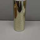 WGVI Hurricane Candle Holder Sleeve, W: 4", Ht: 12", Gold Speckled Glass Cylinder Open Both Ends, Chimney Tube Shade, 1 Piece