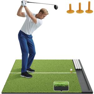Golf Hitting Mat with Alignment Aid and for Pro Turf Practice - 5x4 26mm