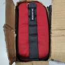 Signature Fitness Fully Adjustable Ankle Wrist Arm Leg Weights, 5 lbs each (10-lb pair), Red