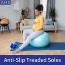 AMERICAN HOSPITAL SUPPLY Anti-Slip Socks | Ice Blue Grip Socks | 4X-Large | 1 Pair