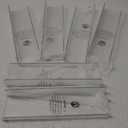 upsimples 6 Pack Acrylic Shelves for Wall Storage, 15" x 4 Floating Bookshelves for Kids, Display Shelf Organizer for Bathroom, Bedroom, Living Room, Kitchen, Room Decor, Clear (15x4")