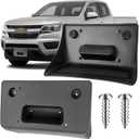 License Plate Bracket Accessories for Chevrolet Colorado 2015-2020,for GMC Canyon 2015-2020 (Exclude ZR2) Front Bumper License Plate Holder Replacement Frame Black Mount
