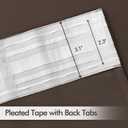 MIULEE Chocolate Brown Back Tab Blackout Curtain 96 Inch Long 2 Panels Set for Bedroom, Rod Pocket/Pinch Pleat Thermal Insulated Living Room Darkening Pleated Light Blocking Floor to Ceiling Drape