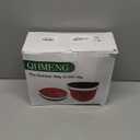 Silicone Liners for KitchenAid 5 Qt Tilt-Head Stand Mixer(Only), Odourless, Thicker, Cold/Heat-Resistant & Non-Stick, Easy Clean, Fits 5 Quart Mixing Bowl, Set of 3 with Lids (Red+White+Black)