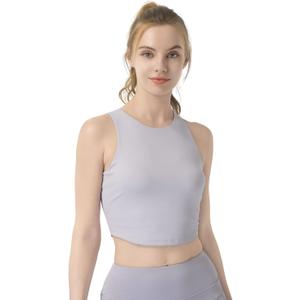 Womens Sports Bra Padded Crisscross Back Medium Support Sports Bras with Removable Cups for Workout Yoga (S)