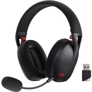 Redragon H848 BT Wireless Gaming Headset - Lightweight - 7.1 Surround Sound - 40MM Drivers - Detachable Microphone - Multi Platforms for PC, PS5/4/3, Switch, Mobile (Black)