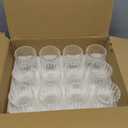 12pcs Stripe Glass Cylinder Vases for Centerpieces, 6 Inch Tall Flower Vase for Wedding Decorations, Hurricane Vases Floating Candle Holder for Table Centerpiece Wedding Home Dcor (Clear)