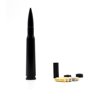 5.5 inch 50 Cal Bullet Car Truck Antenna Mast Vehicle Short Radio Antenna Replacement for Ford F Series Super Duty Ranger Explorer Dodge RAM 1500 2500 3500 Classic Pickup Trucks (Black)