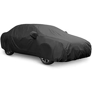 uxcell Car Cover Waterproof All Weather for Car, Full Car Cover Rain Sun Protection Universal Fit for Sedan 178''-185'',Without Side Mirror Space