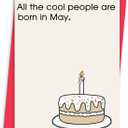 3 x Funny May Birthday Card for Women Men, Happy May Birthday Gifts for Him Her with Envelope - 5 x 7 in