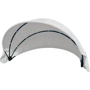 Patio Daybed Canopy Replacement Top, Retractable Top Cover for 66in Outdoor Rattan Wicker Sectional Porch Sunbed (Only Canopy) (Off-White)