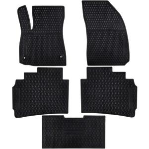 Car Floor Mats Custom Fit for Chevrolet Chevy Malibu 2025 2024 2023 2022 2021 2020 2019 2018 2017 2016 Odorless Washable Rubber Heavy Duty Anti-Slip All Weather Car Floor Liner-Black