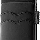 VULKIT Credit Card Holder Minimalist Slim Pop Up Wallet with Leather Slots RFID Blocking for Men and Women Holds 7 Cards and Notes Black