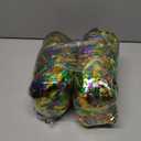 2 x 50 Feet Mardi Gras Tinsel Garland Gold Green Purple Garland Mardi Gras Christmas Tree Tinsel Garland Metallic Twisted Hanging Garland for Mardi Gras Oktoberfest Birthday Party Decoration