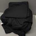 Full Size 4 Piece Sheet Set - Comfy Breathable & Cooling Bed Sheets Set - Hotel Luxury Bedding for Women, Men, Kids, Teens, Boys & Girls - Deep Pockets, Ultra-Soft and Wrinkle Free - Oeko-Tex - Black