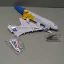 Airplane Toy with Bump and Go, Kids Airplane Toys Flashing Lights and Sound, Realistic Model Plane for Boys and Girls Ages 3-12, Birthday Gifts (Blue)