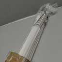 LazBlinds No Drill Cordless Roman Shades, 29'' W x 48'' H, Off White