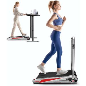 Egofit Walker Pro/Plus Smallest Under Desk Treadmill Walking Pad, Small & Compact Walking Treadmill with Fixed 5% Incline to Fit Desk Perfectly and Home & Office with APP & Remote Control