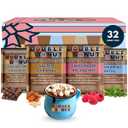 Gourmet Hot Cocoa Mix Variety Pack - Classic, Chocolate Raspberry, Salted Caramel, & Peppermint Hot Chocolate Mix Sets - 32 Count (EXP 03/18/27)