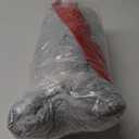 Nestl Reading Pillow with Shredded Memory Foam, Luxe Cut Plush Back Pillow for Sitting Up in Bed, Back and Arms Adjustable Support for Adult & Teens, Backrest Pillows with Washable Cover Light Grey Standard 18"