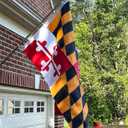KEYCA Maryland State Flag 2X3 FT 100% Made in The USA- Heavy Duty Vibrant Colors Double Sided Maryland MD Flags with 2 Brass Grommets for Home/Company/Indoor Outdoor Decoration