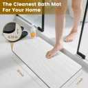 Extra Large 30''x17'' Stone Bath Mat,Diatomaceous Earth Non-Slip Bath Mat