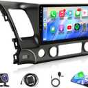 Leadfan Car Stereo Radio for Honda Civic 2006 2007 2008 2009 2010 2011 Wireless Carplay Android Auto - 10.1" HD IPS Touch Screen for Civic Bluetooth Car Radio GPS 5G WiFi AHD Backup Camera Mic