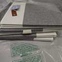 OrganiHaus 12" x 12" x 12" Fabric Cube Storage Bins - Set of 4, Cube Fabric Organizer Bins with Vegan Handles, Kallax Storage Cubes, 12Inch Cubic Baskets for Shelves - Grey / White