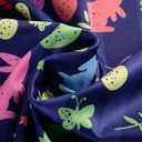 Easter Scrub Tops Women Stretchy Vneck Short Sleeve Cute Bunny and Eggs Printed Nurse Working Uniforms with 2 Pockets (Blue, M)