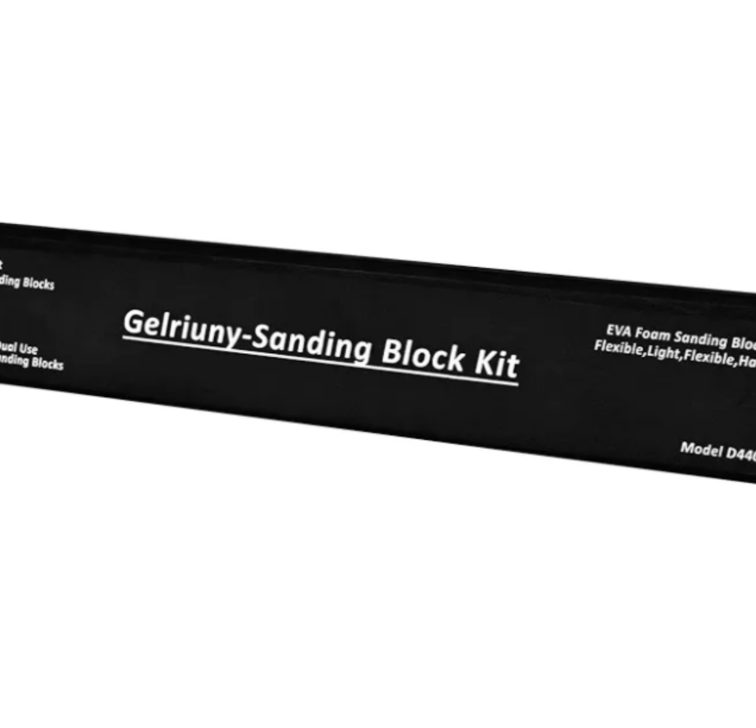 D4403 Black Long 16.5" Sanding Block,Auto Body Sanding Block,Automotive Sanding Blocks,Sanding Blocks Auto Body,Flexible EVA Foam Wet or Dry Sanding Blocks,Car Sanding Block,Light,Semi Rigid Pack of 3