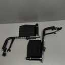 Invacare Wheelchair Legrest with Swing-Away Design, Adjustable Footrest Length and Flip-Up Composite Footplate, Easy-to-Install, Designed for Invacare Wheelchair