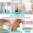 Tension Curtain Rod 28-38 inch Small Tension Rods White Adjustable Spring Tension Curtain Rods 6PCS Mini Curtain Rod Short for Cupboard Closet Rod Kitchen Drawers No Drill Cupboard Cabinets