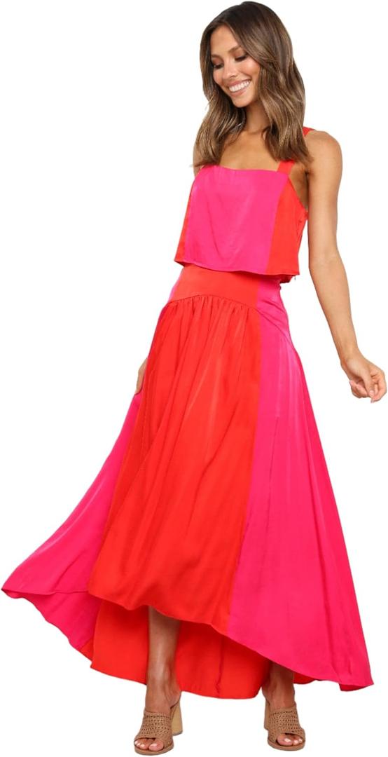 Petal & Pup Women's Lula Set (Red/Pink) XS