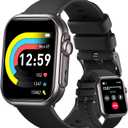 Health Fitness Trackers for Women Men: 100 Day Battery Life Activity Tracker with Answer/Make Call Blood Pressure SpO2 Sleep Heart Rate Monitor 120+ Sports Modes 5ATM Smart Watch for iPhone Black Gift