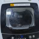 BLACK+DECKER 0.9 Cu. Ft. Portable Washer, 6.6 lb. Capacity Washing Machine for Homes & Apartments, 5 Wash Cycles, Quick Connect Sink Adapter and Drain Hose Included, Transparent Lid, BPWM09W, White