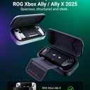 Syntech Carrying Case Compatible with ASUS ROG Xbox Ally/Xbox Ally X 2025 Console and Accessories, Protective Hard Shell Case with Built-in Foldable Stand Large Storage, Portable Travel Bag, White