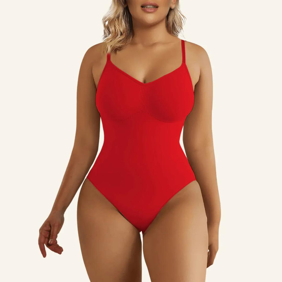 Anabess Women's Seamless Shapewear Bodysuit Tummy Control Body Shaper Waist Snatching Body Suit, Size XXL