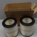 2 Pack  Cartridge Filter for Craftsman 917816 17816 Vacuum Filter General Purpose Wet Dry Air Filter Wet Dry Vac fit 5 Gallon and Larger Vacuum Cleaner