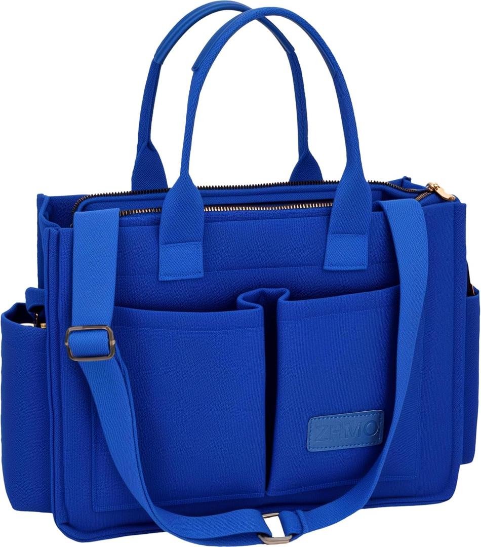 Tote Bag for Women With Compartments,Large Canvas Totes Women's Purse Crossbody Bags Work Laptop Book Bag Shoulder Handbags Tote Bag for Women With Compartments,Large Canvas Totes Women's Purse Crossbody Bags Work Laptop Book Bag Shoulder Handbags