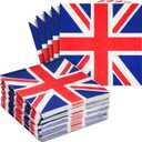 100 Pack UK Flag Napkins for British Party Decorations, Union Jack Party Supplies, London Napkins UK Flag Design for Birthday Parties, Celebrations, Special Occasions (13x13 Inches)