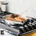 Farberware Classic Stainless Steel Frying Pan Set / Fry Pan Set / Stainless Steel Skillet Set - 8.25 Inch and 10 Inch, Silver