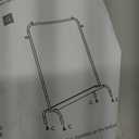 Rolling Clothing Racks for Hanging Clothes, Garment Rack for Clothes to Hang, Metal Portable Wardrobe Rack for Coats, Jackets, Shirts, Dress,White