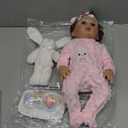 SCOM Realistic Reborn Baby Dolls - 18 Inch Real Life Doll Girl with Hair, Baby with Anatomically Correct, Newborn Lifelike Weighted Toddler with Full Body Vinyl for Ages 3+ Gift