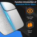 Driver Side Mirror Replacement for Ford Maverick 2022 2023 2024 - Left Side Rear View Mirrors Glass