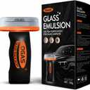 Glass Oil Film Remover for Car, 100ml Roll-On Glass Compound with Cleaning Board, Removes Oil Film & Smudges, Improve Windshield Clarity for Safe Driving