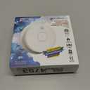 SITERWELL Smoke Detector, Hardwired Interconnected Smoke Detector, Photoelectric Smoke Alarm with 9V Backup Battery, Fire Alarm with Test/Silence Button, UL217-10th Listed, GS562A, 1 Packs (White)