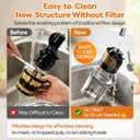 Aeitto 3-in-1 Juicer Machines, 6.0" Wide Mouth, Mesh-Free Easy to Clean