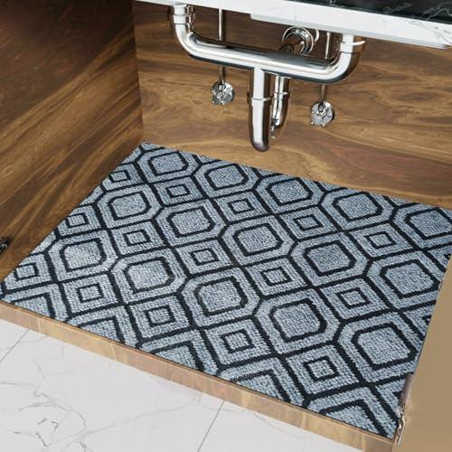 LYEMAT Under Sink Mat, Waterproof Shelf Liner Mats for Kitchen and Bathroom Sinks, Original Premium Absorbent Mats Protect Cabinet, 24 X 30 inches