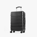 Suitcase 20 Inch Carry-On Luggage, Hardside Suitcase with Spinner Wheels, Lightweight ABS Hard Shell Travel Luggage, TSA Approved Lock, Expandable Small Suitcase for Business & Travel–Black