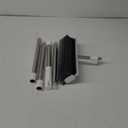 Floor Scrub Brush with Long Handle, 3 in 1 Scrape and Heavy-Duty Stiff Bristle Scrubber Brush for Cleaning Shower Bathroom, Patio, Garage, Kitchen, Wall and Deck (White, 1 Pack)